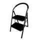 thumbnail image 1 of Escalera De Acero Tubular Plegable Con 2 Niveles Negra Namaro Design, 1 of 5