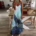 thumbnail image 2 of Wolves in The Moonlight Design Sleeveless Dress Woman Fashion Long Dresses Women's Summer Suit Dress 2025, 2 of 6