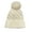 White, variant on Pnellth Women Winter Hat Knitted Thick Solid Color Plush Ball Soft Windproof Heatn Retention Twisted Texture Elastic No Brim Unisex Outdoor Beanie