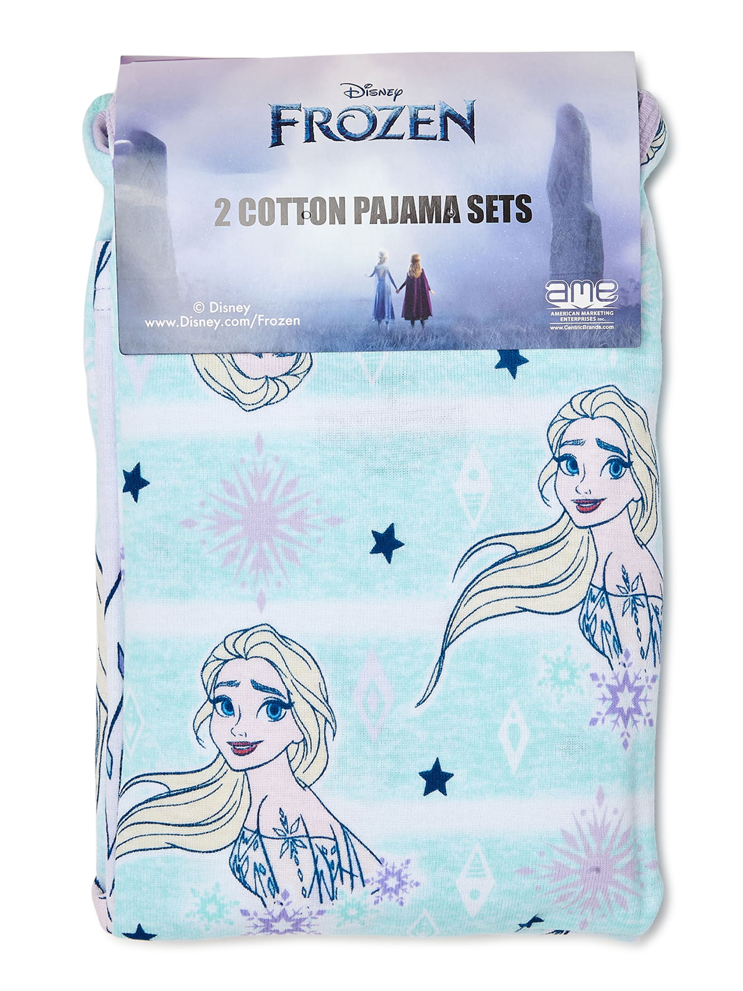 Includes Top and Bottom American Marketing Enterprises Frozen 2 Pajama Set for Girls Frozen 2 
