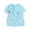 M795 Blue, variant on Tfken Summer T-Shirts For Girls Animal Print Short Sleeve Crew Neck Tops Fashion Daily Wear Children Soft Tops Blue Size 6Years