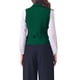thumbnail image 3 of Chaleco de traje de mujer INSPIRE CHIC, de doble botonadura, con solapa, elegante, talla XL, verde oscuro, 3 of 6