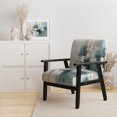 thumbnail image 2 of Designart "Serenity in Subtlety I" Teal Abstract Collages Upholstered Accent Chair - Modern Arm Chair For Living Room, 2 of 5