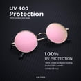 thumbnail image 2 of Gafas de sol KALIYADI redondas polarizadas retro metálicas UV47mm, 2 of 7