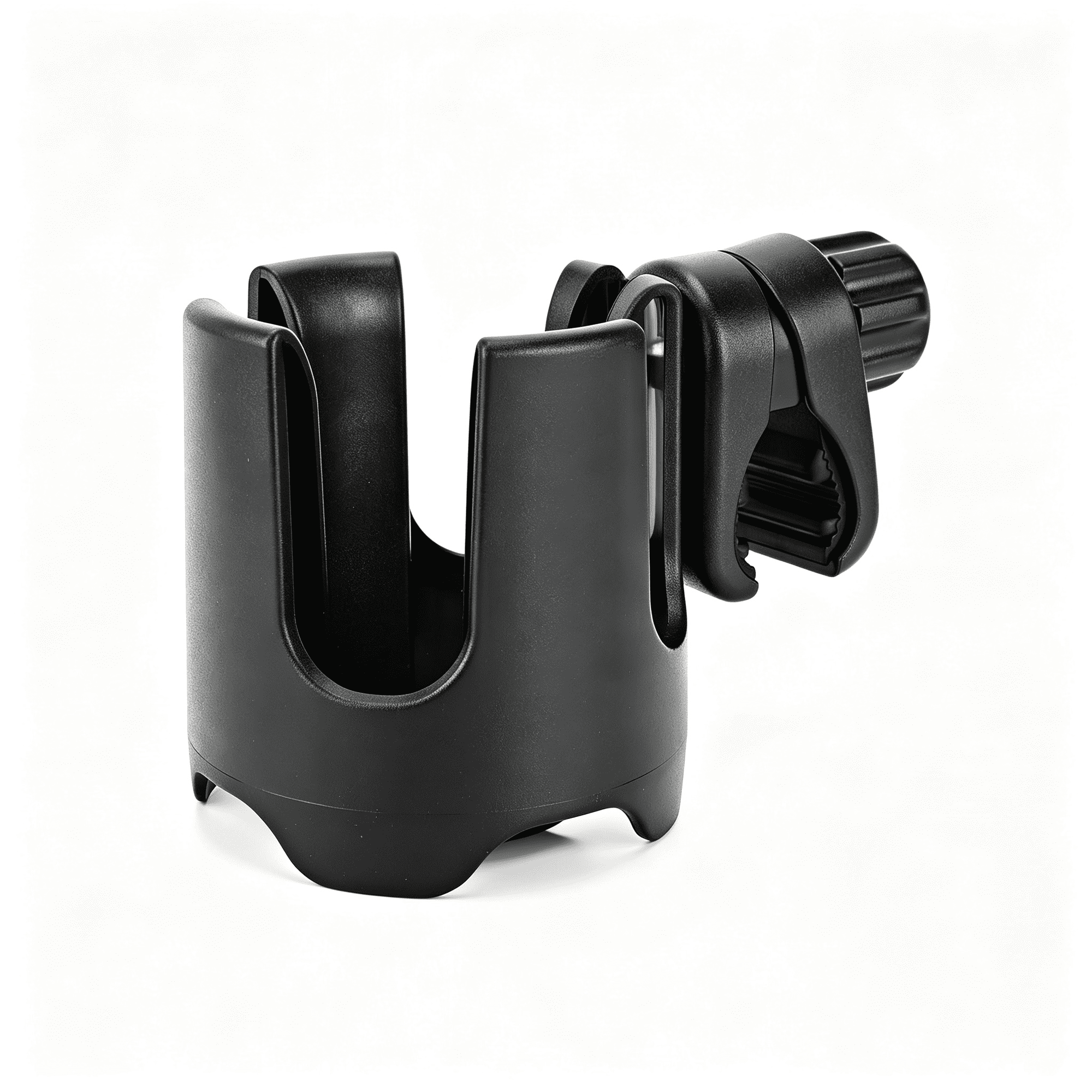 LADYGYM Universal Stroller Cup Holder,360° Rotation Large Caliber Adjustable Cup Holder for Walker,Wheelchair,Bike,Scooter,Fits Most Cup Stroller Cup Holder Universal Black
