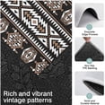 thumbnail image 3 of Brown Triangular Geometric Pattern Kitchen Rugs Sets Of 3,Kitchen Runner Rugs Non Skid Washable,Decorative Kitchen Floor Mats for Kitchen,Sink,Laundry,17"x30"+ 17"x47" + 17"x59", 3 of 6