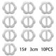 thumbnail image 1 of 152cm10 Uds Clips de bufanda anudados decoración de resina hebillas lisas para camiseta camisa, 1 of 5