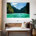 thumbnail image 3 of Elephant Stock Ko Phi Phi Le Island Wall Art - Horizontal Canvas Wall Art - Living Room Wall Decor - Places Canvas - Black And Turquoise Decor - 51" x 34", 3 of 8
