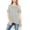 Heather Grey, variant on MIRMARU Women's Round Neck Open Cold Shoulder Short Sleeve Swing Tunic Top Blouse.