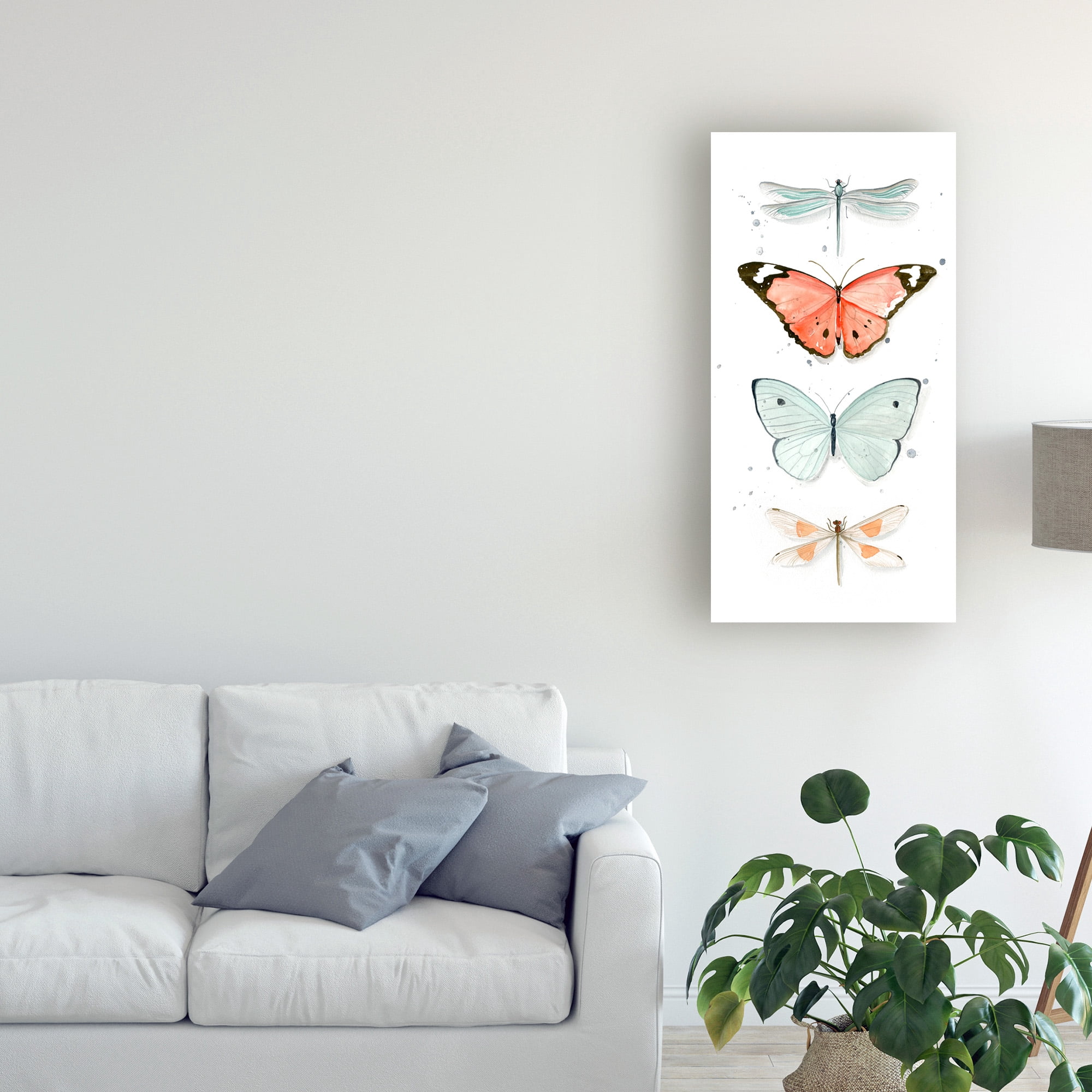 Trademark Fine Art 'Summer Butterflies I' Canvas Art by Jennifer Paxton Parker