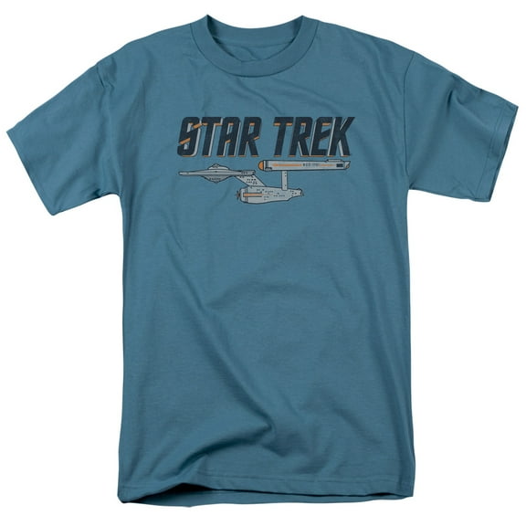 Star Trek Entreprise Logo Adult 18/1 T-Shirt Slate