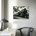 thumbnail image 4 of Nawypu  Black and White Train Canvas Wall Art Large Steam Trains in Progress Canvas Wall Art, 4 of 5