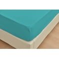 thumbnail image 5 of Rayon Bamboo Sheets Set Twin XL Teal Sheets Deep Pocket 3 Piece, 5 of 5