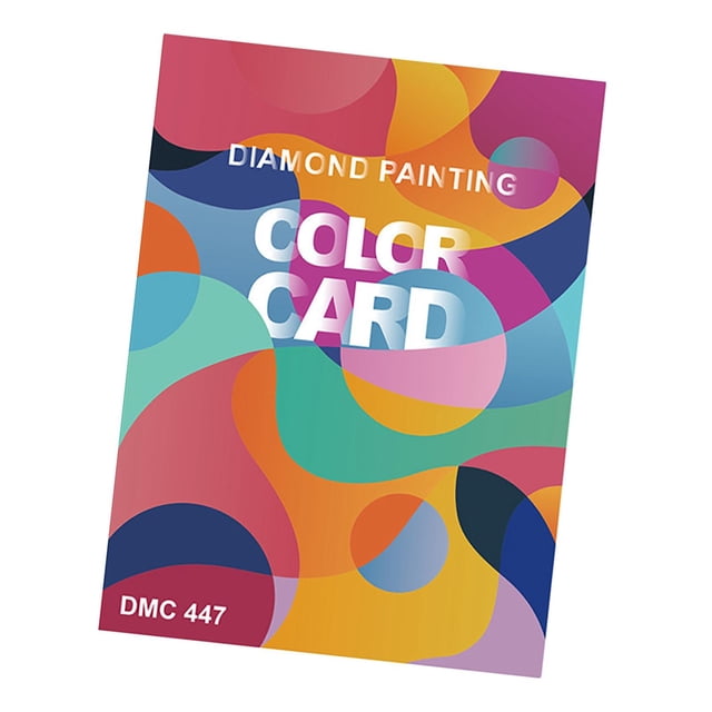 Tabla de colores DMC 447 DMC con número DMC a juego herramientas profesionales de pintura hechas a mano tabla de identificación de colores de diamante Zulema Libro de tarjetas de colores de diamantes
