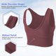 thumbnail image 4 of Top corto reversible de canalé sin mangas para entrenamiento, marrón XXL, 4 of 6