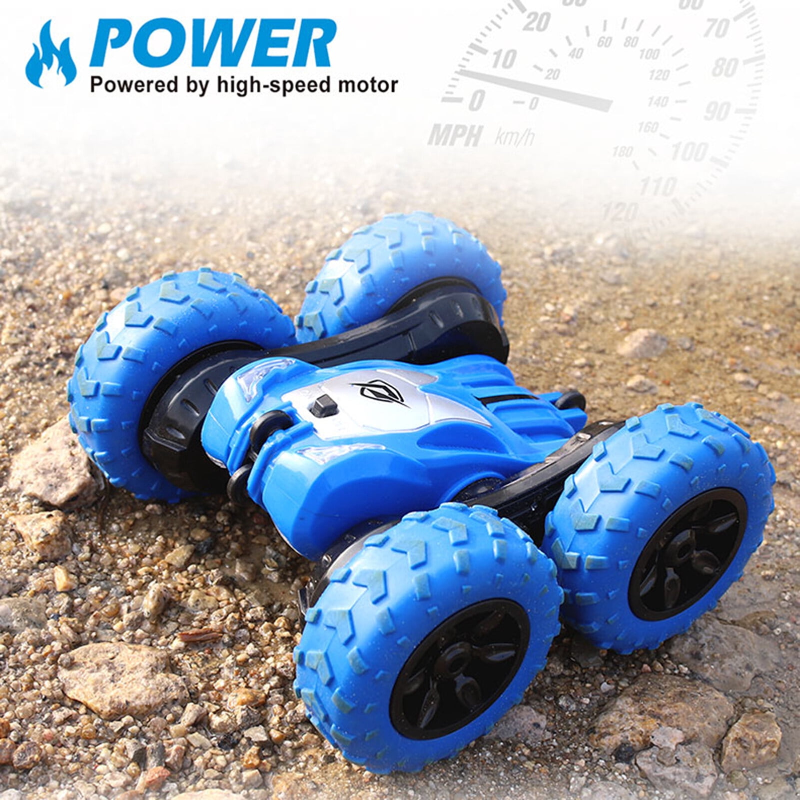 Two-in-one Rotating Tumbling Stunt Car Double-sided Driving RC Tracked Car Fall Resistant Remote Control Car