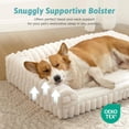 thumbnail image 3 of Katieovy Orthopedic Dog Beds for Large Dog,32 inch Removable Washable Dog Beds with Sides,Non-Slip Bottom Memory Foam Large Pet beds,White, 3 of 10