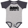 thumbnail image 3 of Inktastic Memphis City Skyline with Grunge Boys or Girls Baby Bodysuit, 3 of 5