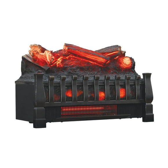 Duraflame DFI030ARU Infrared Quartz Set Heater with Realistic Ember Bed and Logs, Black