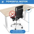 thumbnail image 6 of Mount-It! Electric Sit-Stand Desk with 55" Desktop, Ergonomic, White Frame, Maple Brown, 6 of 9