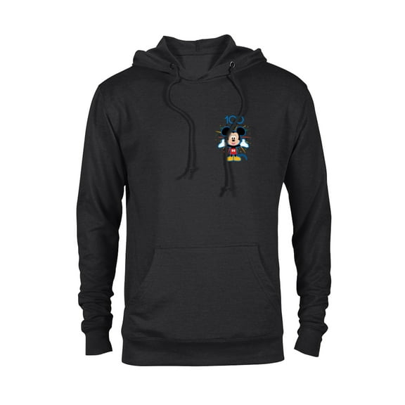 Disney 100 Anniversary Mickey Mouse Fireworks Burst D100 - Pullover Hoodie for Adults - Customized-Black