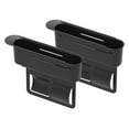 thumbnail image 1 of Organizador de 2 piezas para rellenar el espacio del asiento, caja de almacenamiento lateral para consola de automóvil, universal, fácil de usar Negro, 1 of 8