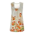 thumbnail image 3 of JGGSPWM Womens Graphic Cute Feather Print Tank Tops Camisole Crewneck Sleeveless Shirts Soft Comfy Summer Trendy Tunic Tees Beige XL, 3 of 4
