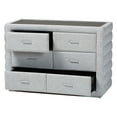thumbnail image 2 of Baxton Studio Cadmus Modern Light Grey Channel-Tufted Fabric 4-Drawer Dresser, 2 of 6