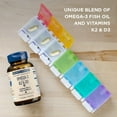 thumbnail image 4 of Wiley’s Finest Wild Alaskan Fish Oil Vitamin K2 & D3 Softgels - 500mg of EPA and DHA Omega-3s for Bone and Heart Health Support - 60 Softgels (60 Servings), 4 of 8