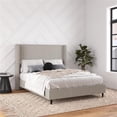 thumbnail image 2 of Pemberley Row Upholstered Gray Platform Bed Rectangular Wingback 67.5"W x 85.5"D x 54"H Unassembled, 2 of 14