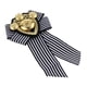 thumbnail image 4 of 3x Pre Tied Ladies Bowknot Bow Broche de rayas Pin, 4 of 9
