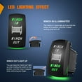 thumbnail image 3 of Nilight Winch Rocker Switch Momentary Toggle ON-Off-ON DPDT 7Pin 12V 24V Jumper Wires in Out Switches Green for Cars Trucks Caravans Boat, 3 of 8