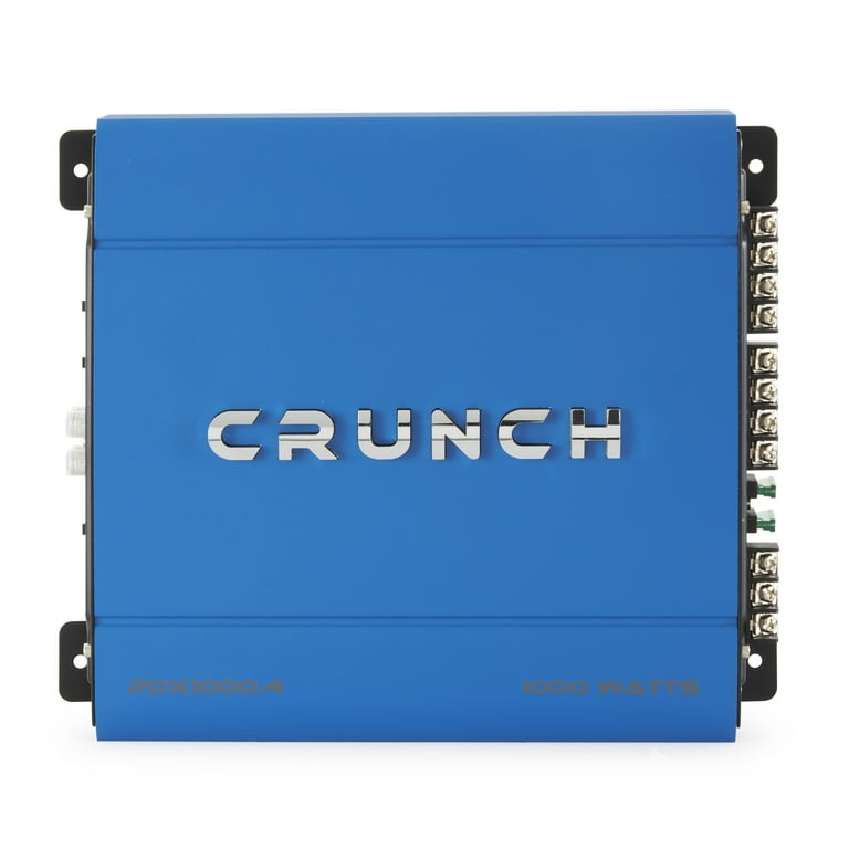 Crunch PowerDriveX 1000 Watt 4 Channel Blue Class AB Car Amplifier