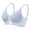 Blue bra for women, variant on Breathable Mesh Wireless Bras for Women No Underwire Thin Strap V Neck Comfortable Everyday Support Solid Color Bra