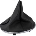 thumbnail image 1 of Black Leather Gear Shift Boot with Chrome Knob for Fiat 500 500C 2007-2015, 1 of 4