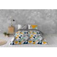 thumbnail image 2 of Gouchee Home Tekan King 3-Piece Duvet Cover Set – Modern Geometric Bedding Set, Reversible Gray Cotton, 2 of 2