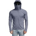 thumbnail image 4 of Cavosen Long Sleeve Fishing Shirts for Men Plus Size UV Protection Lightweight Fast Drying Breathable Hoodie Shirt with Mask Loose Golf Shirts Solid Soft Outdoor Sports Trendy Top, 4 of 8