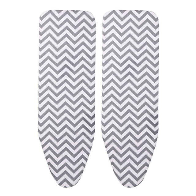 2Pcs 150X50cm Durable Reusable Flat Lightweight Heat Resistant Cotton Ironing Board Cover Felt Pad Large Extra Thick