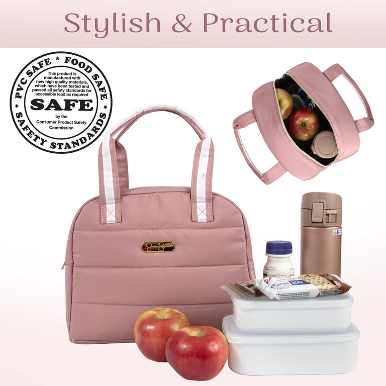Jessica Simpson Women's Insulated Reusable Cooler Lunch Bag Tote