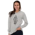 thumbnail image 4 of Dual Whales Compass Spirit Animal Long Sleeve TShirt Men Women Brisco Brands X, 4 of 6