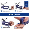 thumbnail image 2 of WORKPRO 3-in-1 Staple Gun Kit with 1500 Staples & Remover, Compatible with T50, U-Type, Brad Nails – Heavy Duty Manual Stapler for Upholstery & DIY, 2 of 8