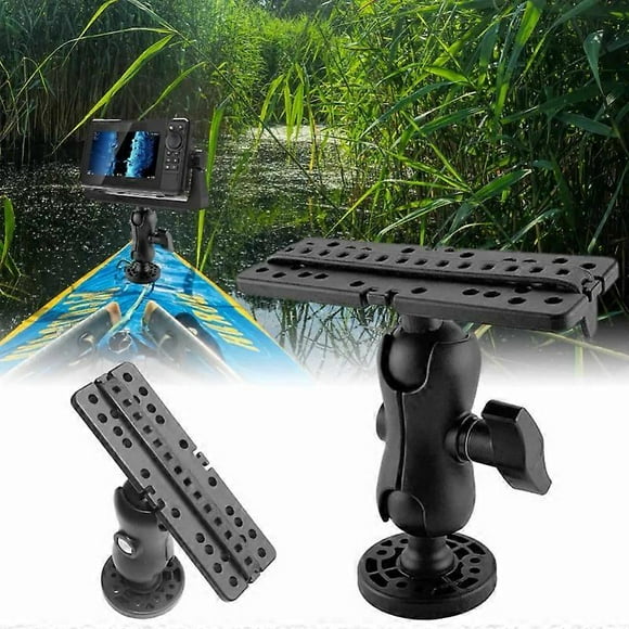 Swivel Fish Finder Mount Base GPS Electronics Fishfinder Holder Universal Transducer Bracket Kayaking 360 Degree Supporter