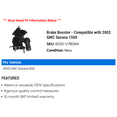 thumbnail image 2 of Brake Booster - Compatible with 2003 GMC Savana 1500, 2 of 2