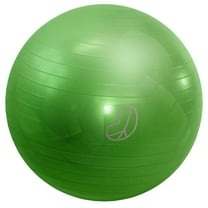 22" Exercise Ball, Eco-Friendly Soft Anti-Burst Resistant 55cm Yoga Ball for Adults Durable Gym Fitness to Improve Power - Lime