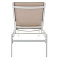 thumbnail image 5 of Afuera Living Cream Water Resistant Fabric Patio Adjustable Chaise, 5 of 11