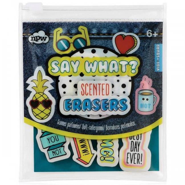 Bulk Buys KL21820 Say What Scented Mini Erasers, Pack of 10 Walmart