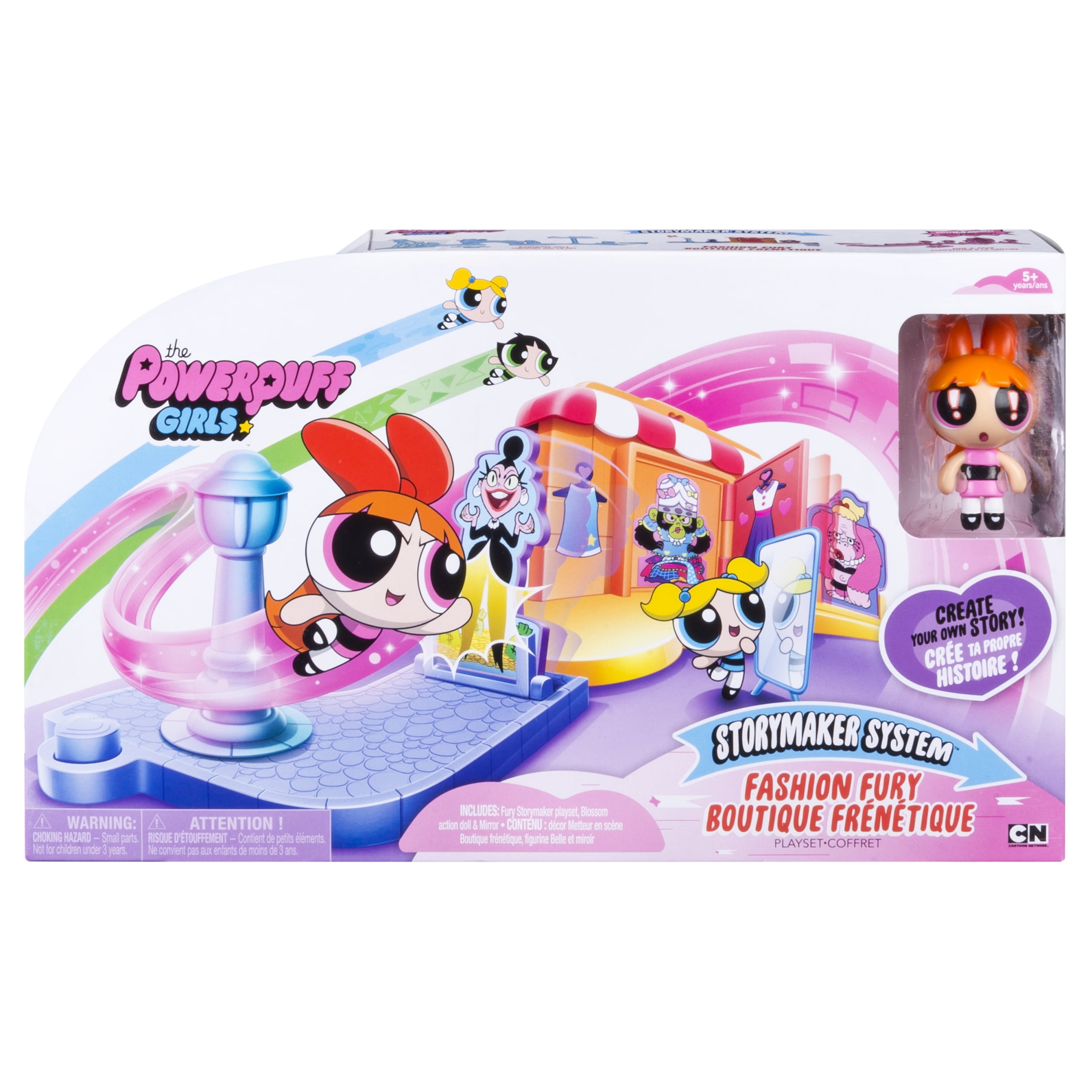 Powerpuff Girls Storymaker System Fashion Fury Playset Walmart Com