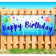 thumbnail image 1 of Happy Birthday 13 oz Vinyl Banner With Metal Grommets, 1 of 4