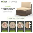 thumbnail image 6 of Aoxun 7 Piece Outdoor Patio Conversation Set Outdoor Furniture Sectional Wicker Sofa Set with Beige Cushions, 6 of 7