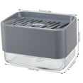 thumbnail image 3 of Wweixi 2PCSSponge Holder Soap Press Pump Box Home Kitchen 2 5 1 Dishwashing Sponge Soap Dispenser Case Container, 3 of 9